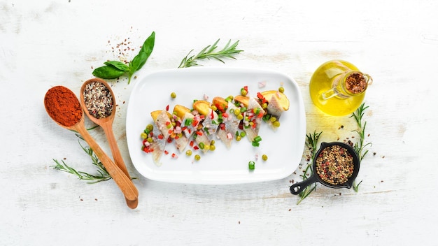 Talerz z apetycznym daniem